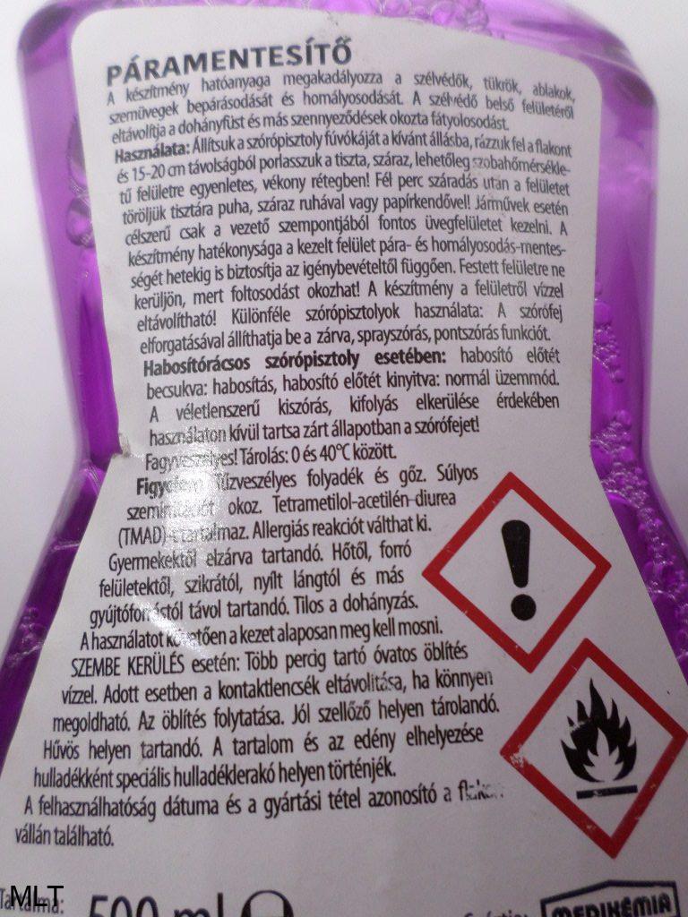 Vegyi áruk | PÁRAMENTESÍTŐ 500ML PRELIX | http://www.mltautosbolt.hu